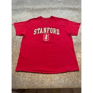Stanford University Fanatics Tee Shirt Mens XL Cardinal Red S Tree Logo NCAA